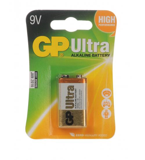 GP Batteries GP1604AU - C1 Ultra Alkaline PP3 9V Size Batteries Carded 1